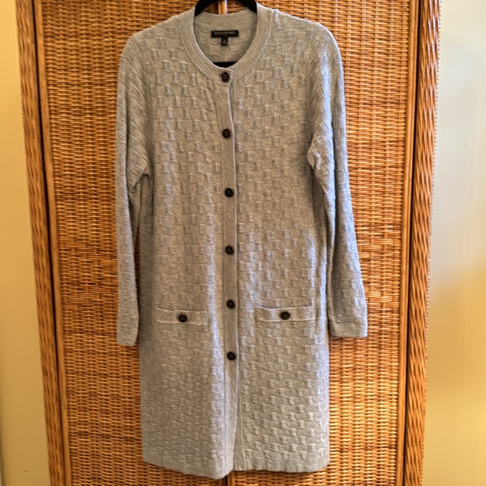 EUC Banana Republic long gray cardigan, Size M